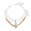 Retro Moon Sun Star Pendant Necklace Women Multilayer Jewelry Accessories