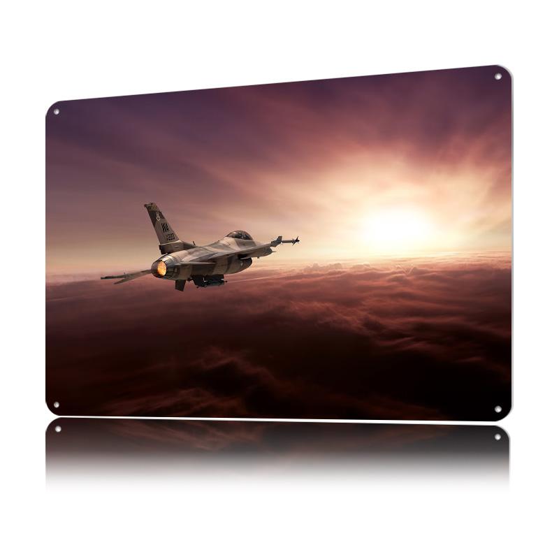 Th Aggressor Squadron ( AGRS) F Printed Poster Customized Wall Art Retro Vintage Metal Tin Signs for Room Accessories Bar