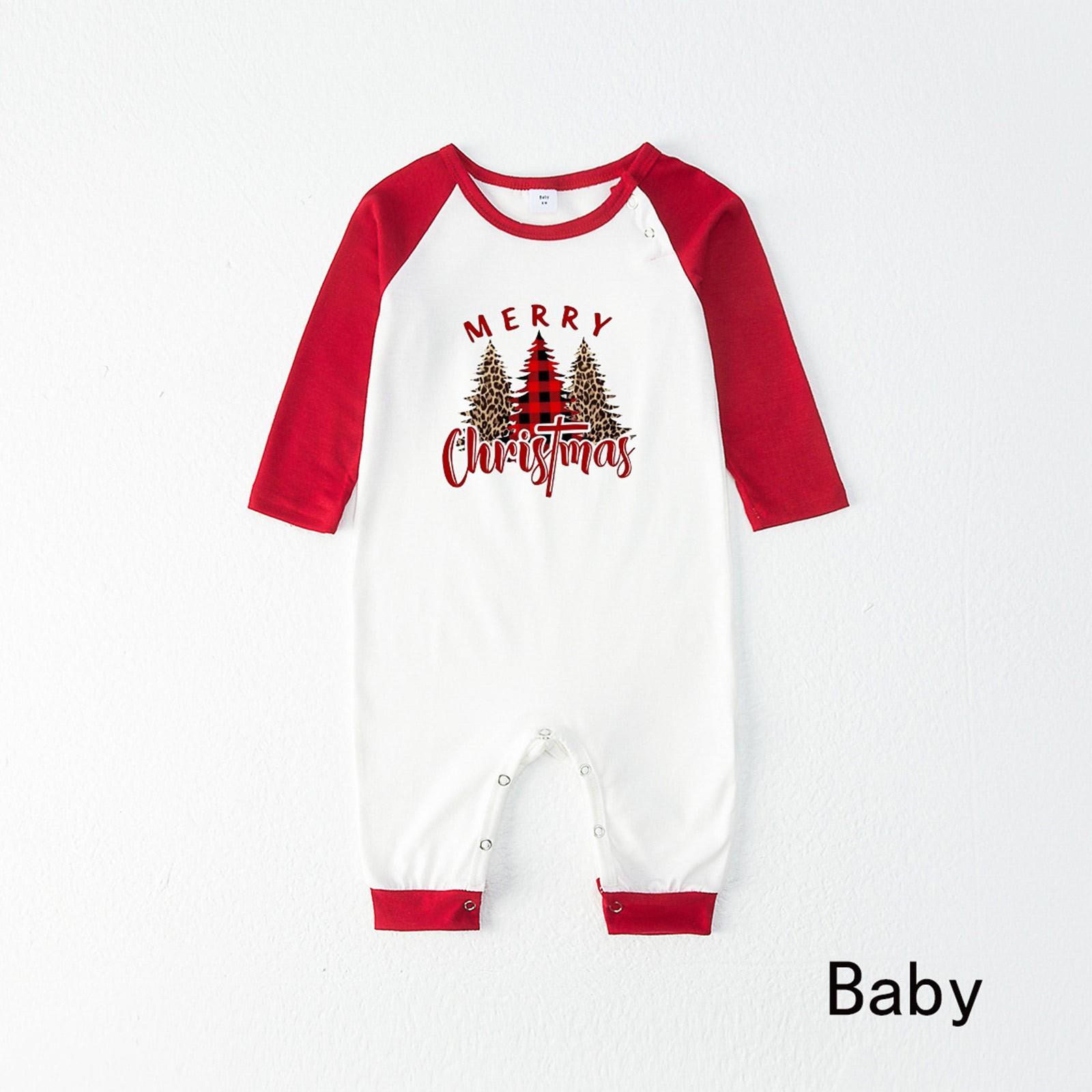 

Детский рождественский елочный принт, одинаковый комбинезон с длинными рукавами для всей семьи, комбинезон с Рождеством