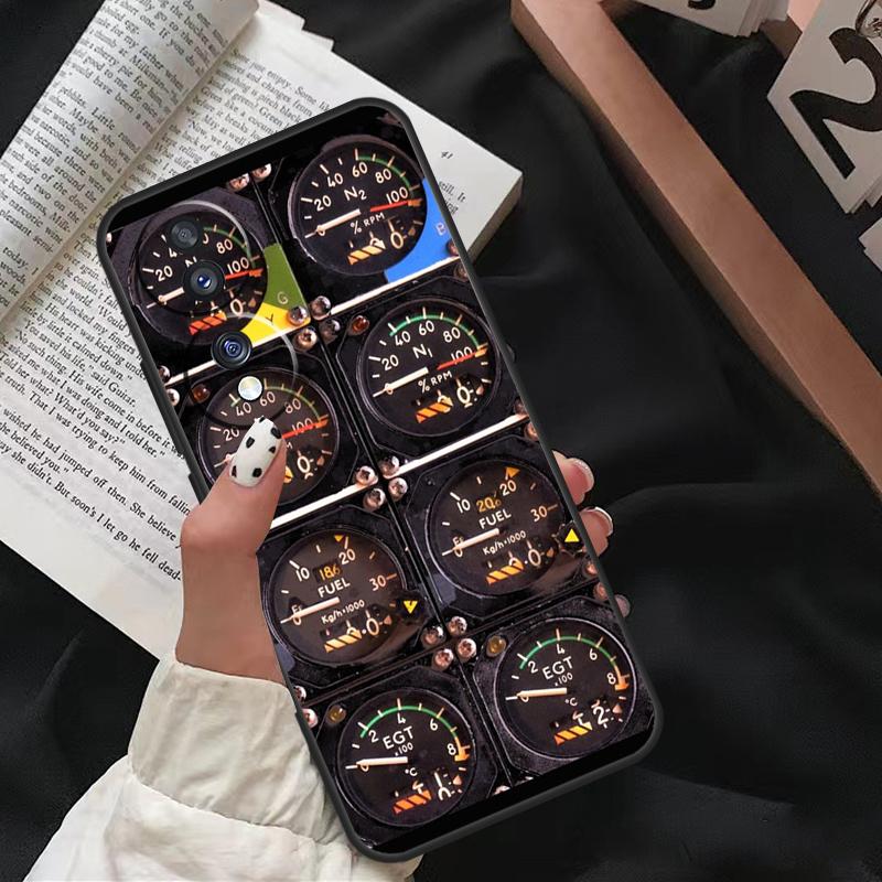 

Aircraft Cockpit Dashboard For Honor Magic 5 Lite 90 70 50 10 Lite 8X 9X Case For Honor X8 X9 X7 X8a X9a X7a X6a Cover Honor Magic4 Lite
