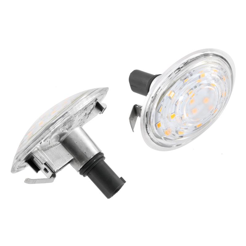 2Pcs Car Dynamic LED Side Marker Light Flowing Side Indicator Lamp For BMW MINI R56 R57 R58 R59 2007-2013 Smoked Black