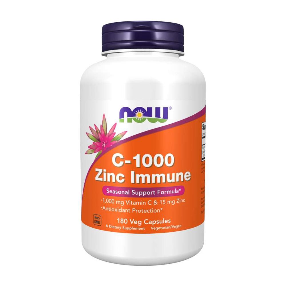 

Vitamin C-1000 Zinc Immune, 180 Veg Capsules