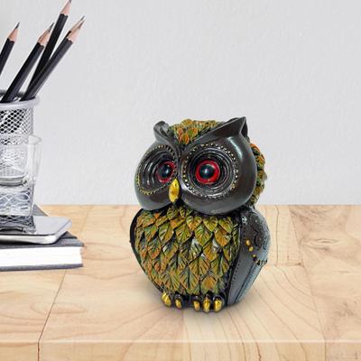 Owl Statue Accent Creative Art Decoration Animal Sculpture Figurine for Housewarming Gift Festivals