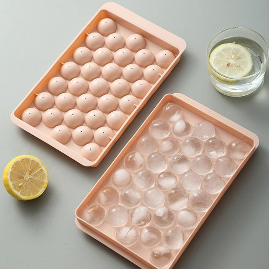 Ice Cube Mold Silicone No Residue Leak Proof Nonstick Circle Ice Cube