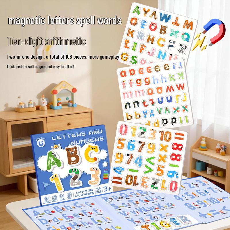Magnetic Alphabet & Numbers Educational Puzzle for Kindergarten Learning