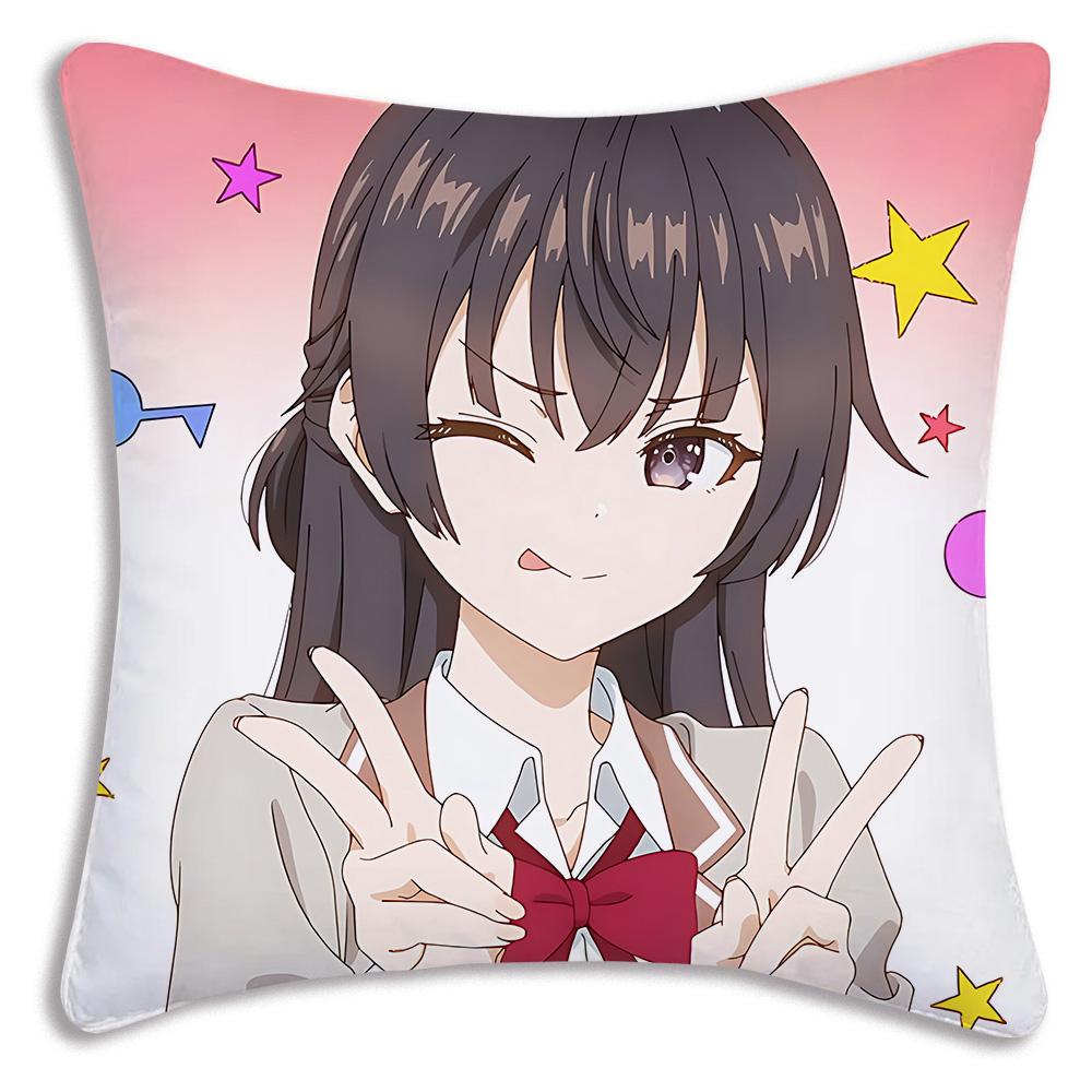 Pillow Cartoon Alya Sometimes Hides Her Feelings In Russian Sofa Decorative Home Double-Sided Printing Short Plush Cushion Cover