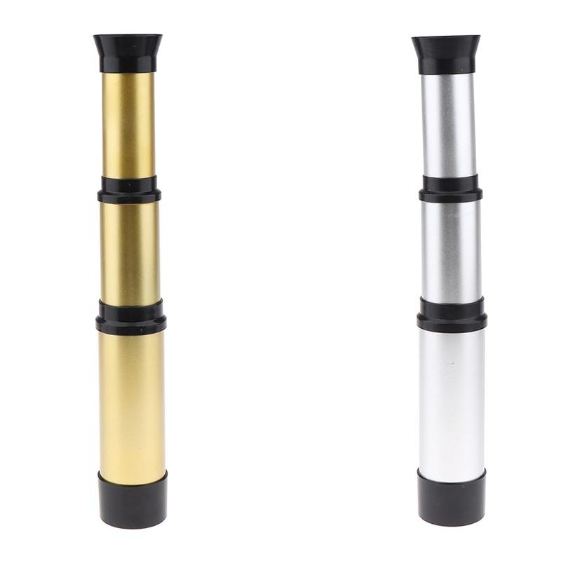 1 Pcs 35mm Vintage Handheld Zoomable Monocular Telescope Lightweight Pirate Spyglass Gifts For Kids Children Outdoor Camping Advanture