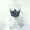 Mesh Splicing Chain Sexy Underwear Wrapped Chest Waist Slim Sexy Inner Wear