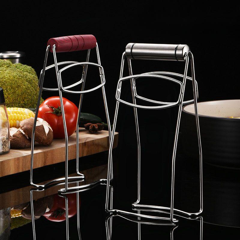 304 Stainless Steel, Tray Clamp, Heat-resistant, Dish Clamp, Clay Pot Clamp, Tray Holder, Steamer Clamp, Kitchen Tool