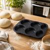 Silicone Press and Bread , Nonstick Easy Release Baking Tool - for Homemade Burgers, Sandwiches, Baguettes