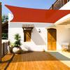 Shade sail awning uv 3x6 red garden sunshade premium
