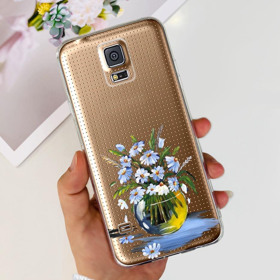 For Samsung Galaxy S5 Case SM-G900F G900I G900M Stylish Painted Cover Soft Silicone Phone Case For Samsung S5 S 5 GalaxyS5 Shell