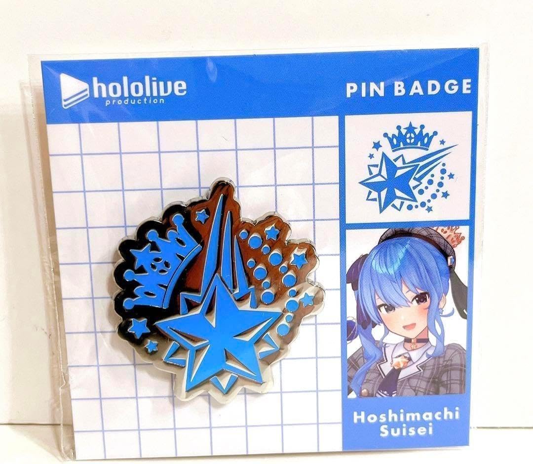 Suisei Hoshimachi Pin Badge Holo Emblem Official Merchandise