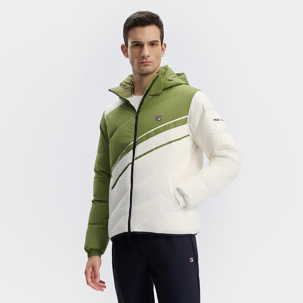 New FILA Down Jacket Men's Moss Green A11M443901FGN