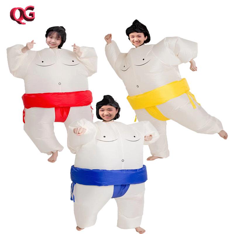 Multicolor Sumo Inflatable Costume for Parent-Child Stage Performance