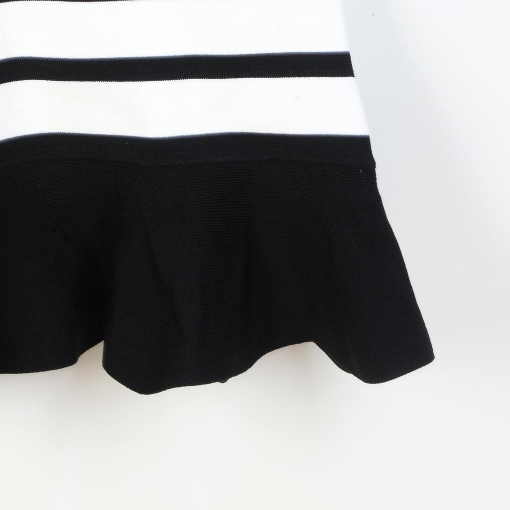 2025 Black Striped Sleeveless Fishtail Dress - Slimming and Stylish