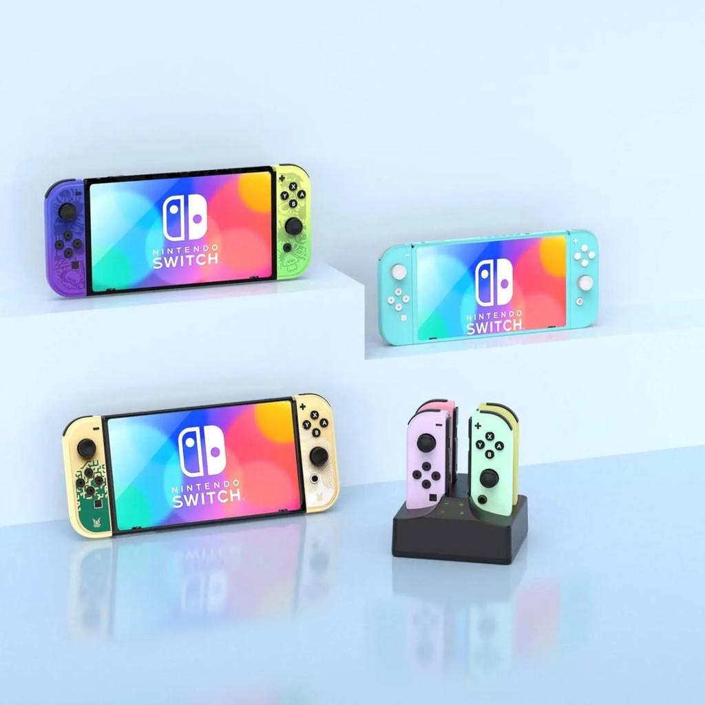 Joycon Charging Dock for Nintendo Switch/Switch 2,Joy-Con Controller Charger 4in1 Station for Nintendo Switch Controller Charger