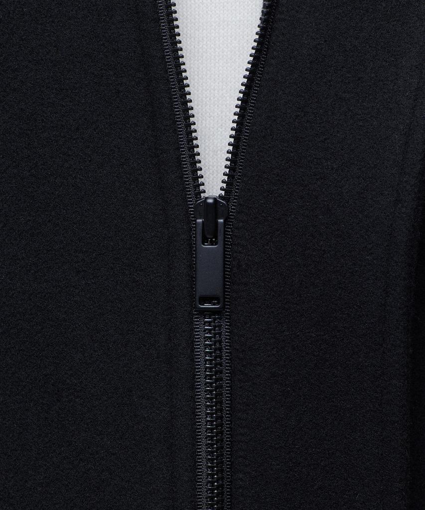 Musinsa Standard Cashmere Blend Oversized Minimal Blouson Jacket [Black]