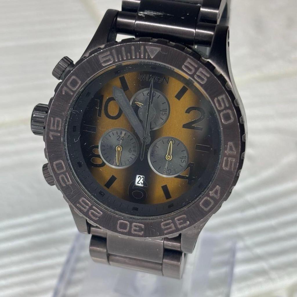 Used Rare translation NIXON Tiger Eye 42-20