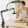 With Fill Light Telescopic Phone Stand Stable Clamp Type Phone Holder Live Learning