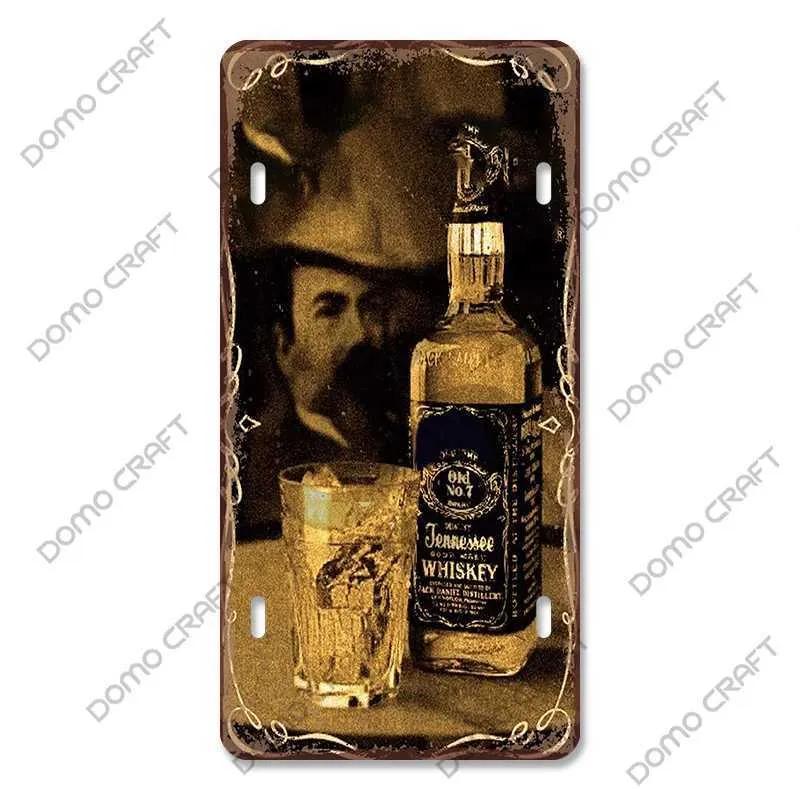 Whiskey Poster Metallblech Logo Whiskey Mädchen Weinglas Retro Metallschild Bar Club Bar Wohnzimmer Heimwanddekoration