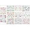 Frcolor Nail Seal Christmas Sticker 3D Santa Elk Art Easy Application DIY Decoration Manicure Set 3