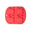 4 Rabbit Silicone Mold Biscuit Chocolate Mold DIY Cartoon Rabbit Pudding Ice Grid Baking Drip Mold