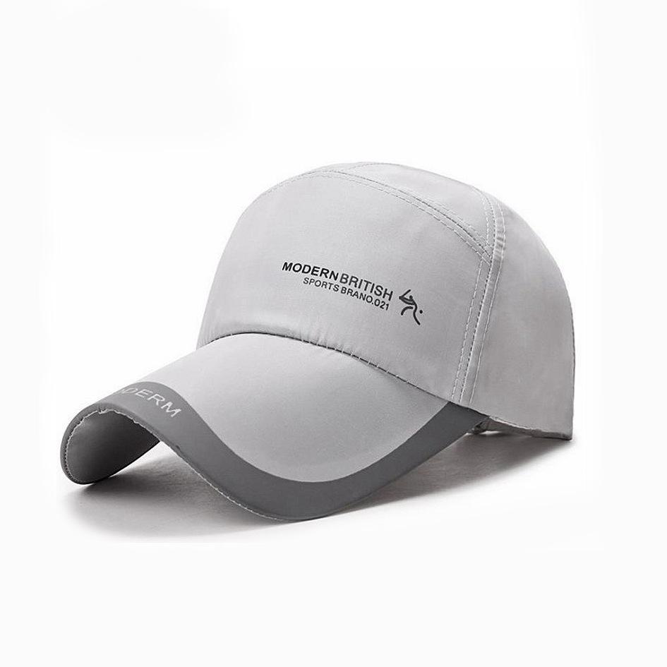 Mesh Breathable Baseball Cap Men's Outdoor Sun Protection Visor Half Mesh Duckbill Cap Fishing Hat Wide Brim