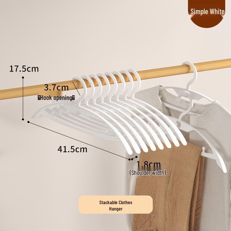Seamless Wide Shoulder Non-slip Clothes Hanger for Adults - Thickened for Dormitory and Household Use.