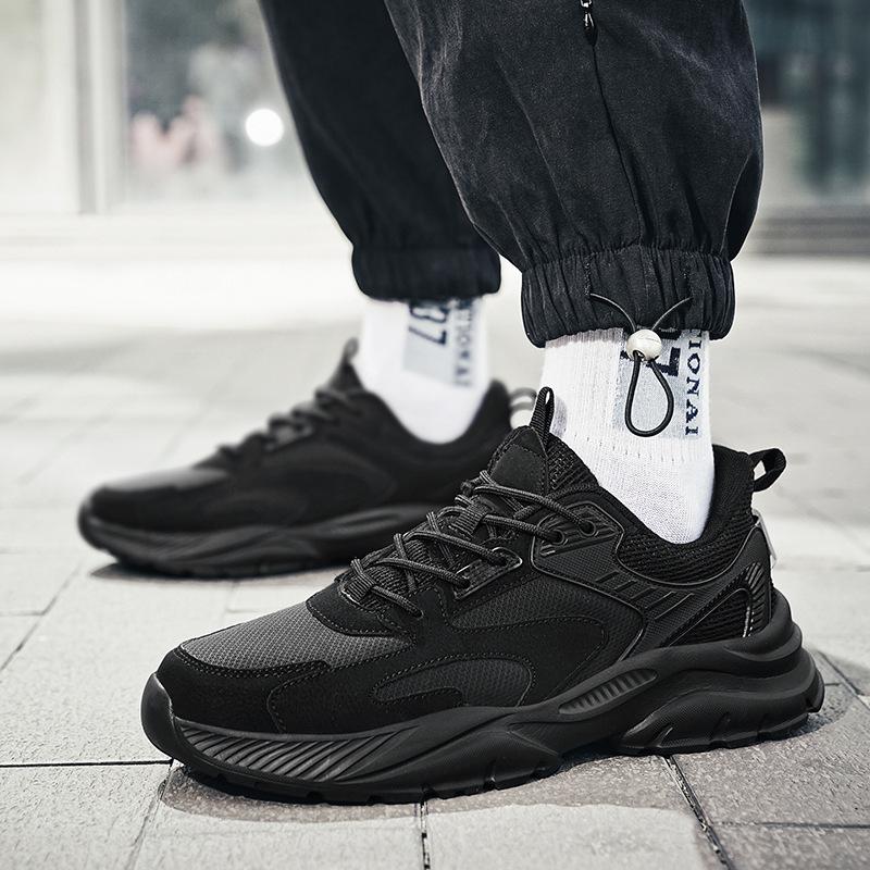 Guochao extra large size dad shoes new sports and leisure shoes trendy men's platform heightening shoes size 45-46