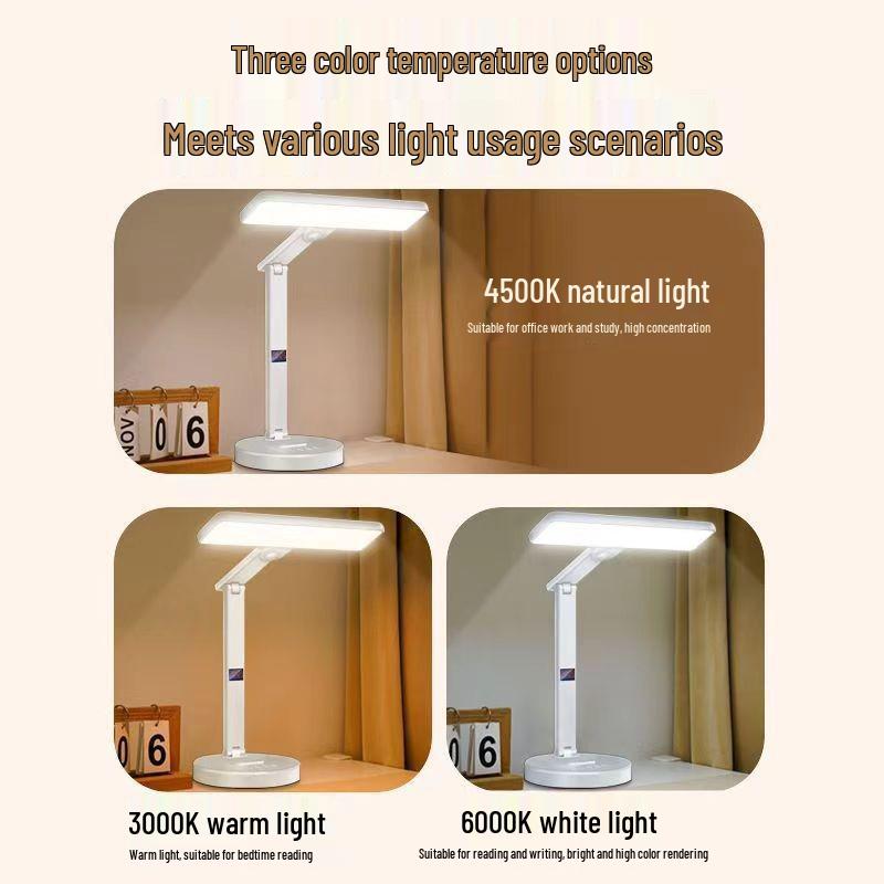 Rechargeable Dual-Use Study Lamp with Eye Protection for Students and Children's Bedroom