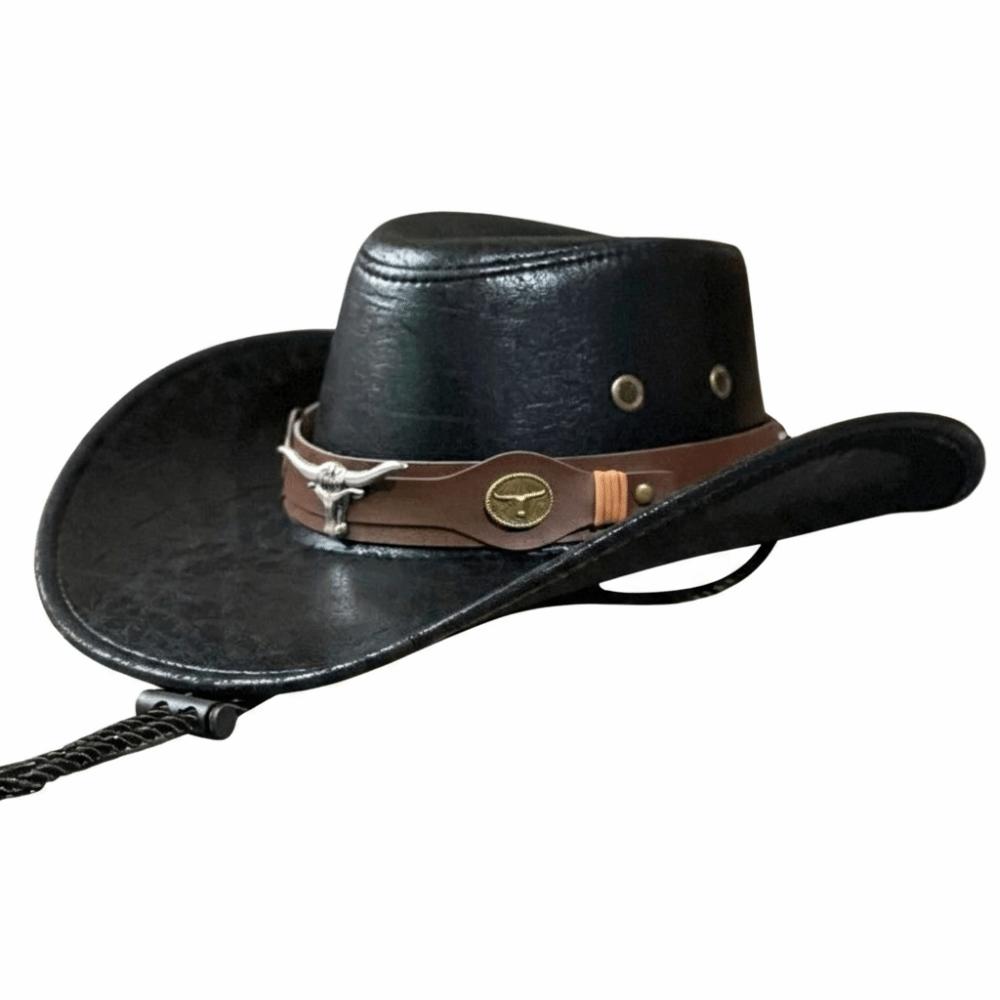 Bull Head Cowgirl Jazz Hat Ethnic Style Knight Hat Punk Visor Cap  Cosplay