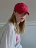 Olinkeompeulliteu Round Logo Ball Cap (Strawberry)