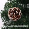 48pcs Christmas Pine Cones Ornaments with String Rustic Pine Cones Fall Decoration for DIY Crafts