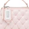 Maison Margiela Glam Slam Trapezoidal Quilted Digital Logo Tag Shoulder Crossbody Handbag Women handbags Pink SB1WG0065P6434T4246