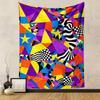 Abstract Geometric Colorful Pattern Patterned tapestry home decor, suitable for bedroom and living room, gift