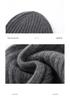 100% Pure Cashmere Knit Hat - Men's Ear Protection for Autumn/Winter
