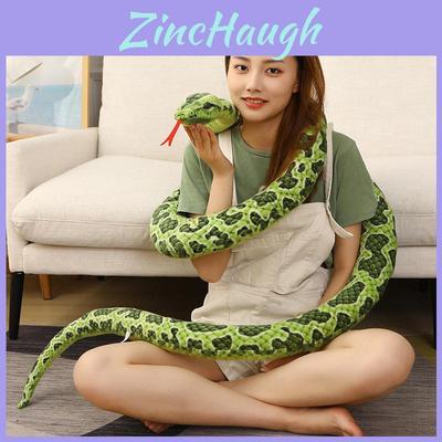 Peluche Réaliste Serpent à Pois Douce et Câline Animal en Peluche Pour Enfants Farce