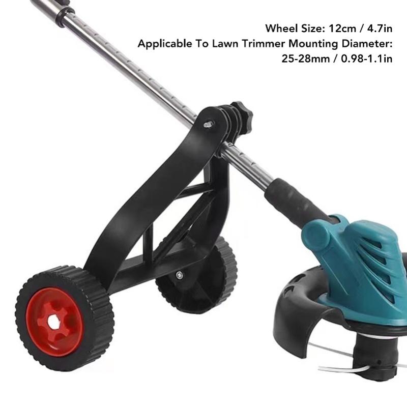 String Trimmer Wheel ABS Quick Installation Lawn Trimmer Auxiliary Support Wheel For Gardening Trimming