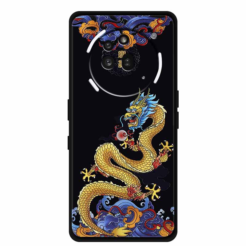 3D Prägehülle Für Nothing Phone 3A Pro Hülle 3 A Pro Hülle Blumen Schwarzes Silikon Weiche Rückabdeckung Für Nothing Phone3A Pro Hülle