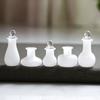 1:12 Dollhouse Miniature Glass Bottle Storage Jar Mini Geometric Shape Bottle Sealed Storage Bottle With Lid Vase Model Toys