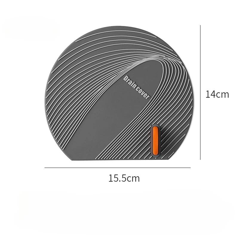 Silicone Sink Mat 1 Pcs Floor Drain Deodorant Anti-insect Anti Odor Water Stopper Floor Drain Cover Pad for Toilet Shower Sewer