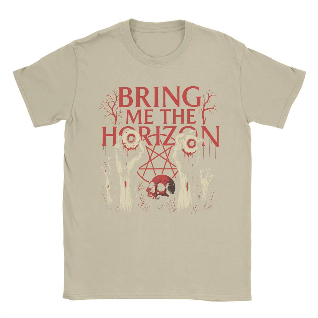 BMTH Bring Me The Horizon Metalcore TShirt Men Fashion Cotton Tee Shirt O Neck Short Sleeve T Shirts S4XLClothing