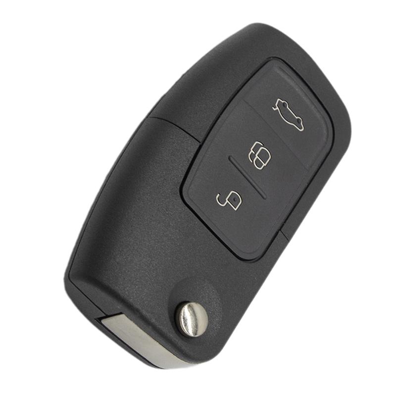 3 Button Flip Remote Key Fob 433MHz Fit for Ford Focus Mondeo Fiesta S Max