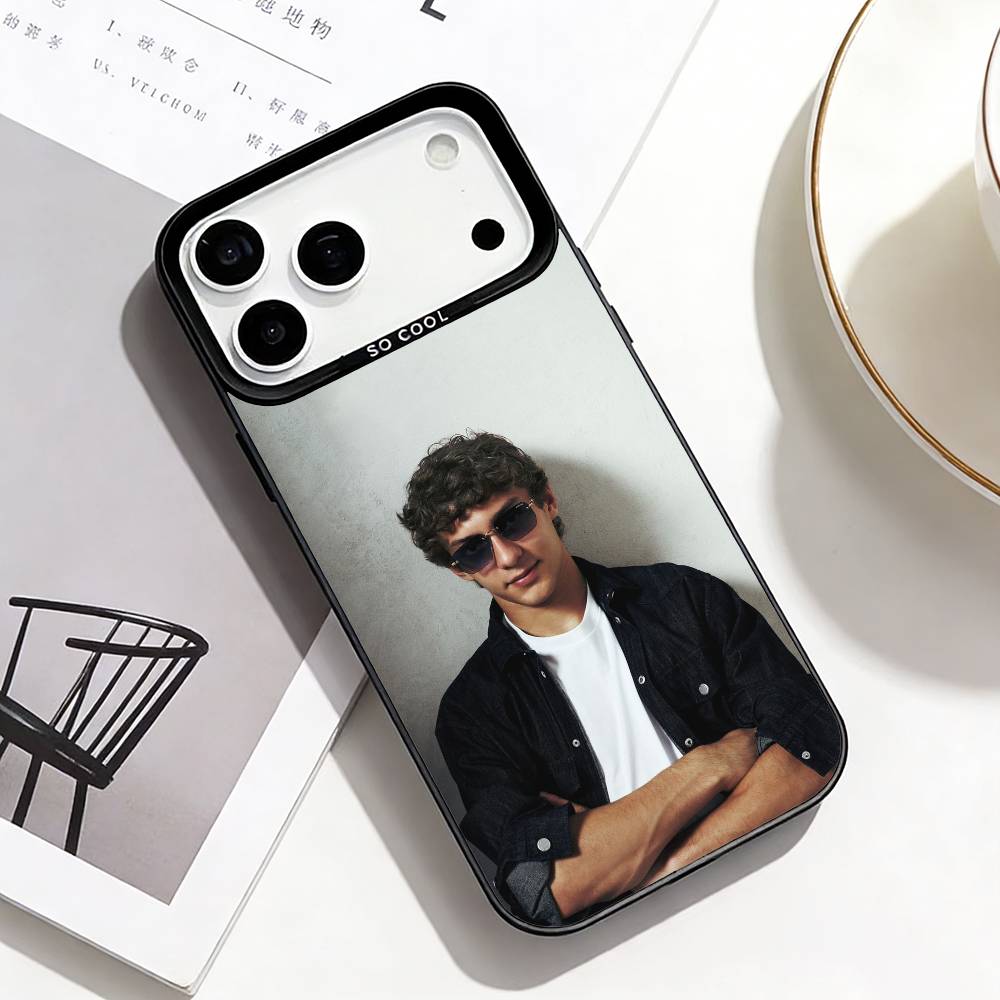 Racing Thrill Star K-Kimi Antonelli Handyhülle Für iPhone17,16,15,14,13,12,Pro Max Schwarzfarben Versilbert Innenabdeckung