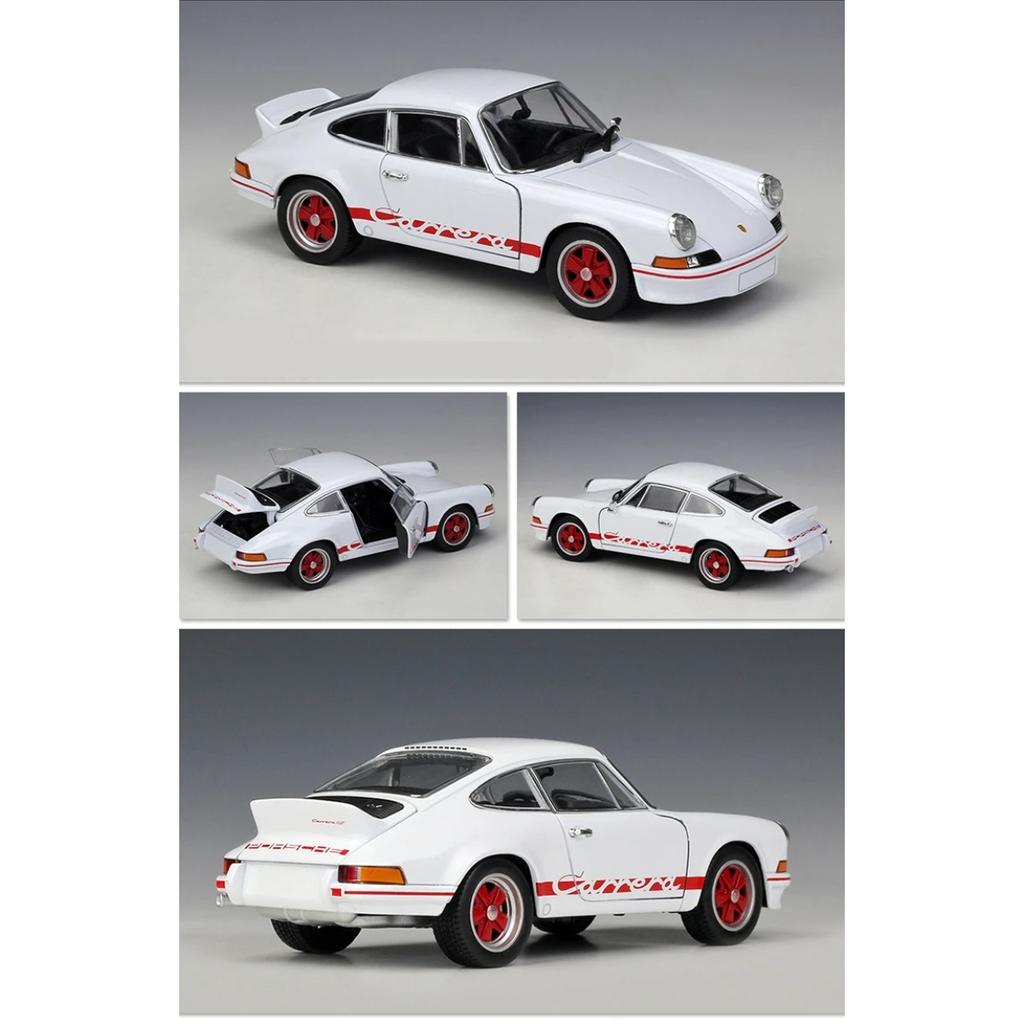 Welly 1/24 Porsche 911 Carrera RS Alaşım Spor Araba Modeli Döküm Metal Oyuncak Yarış Araçları Araba Modeli Simülasyon Çocuk Hediye