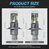 MAXGTRS 30000LM H4 LED 9003 HB2 Headlights High and Low Beam with Fan Wireless 110W Car Headlamp 12V