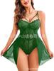 New One-piece Mesh Lace Pure Desire Slim Peach Hip Suspender One-piece Tight Lingerie Pajamas