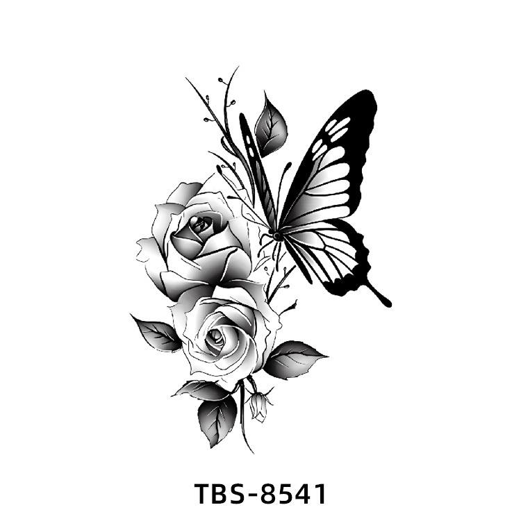 Realistiska Djurtotem Tatuering Klistermärken: Drake, Fenix, Tiger, Varg