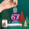 2D flat acrylic keychain - multiple colors available, perfect for backpack decoration and car key pendant